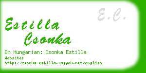 estilla csonka business card